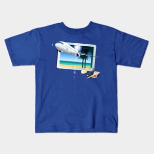 Commercial passenger airplane Kids T-Shirt